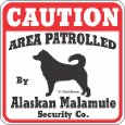 Alaskan Malamute Caution Sign